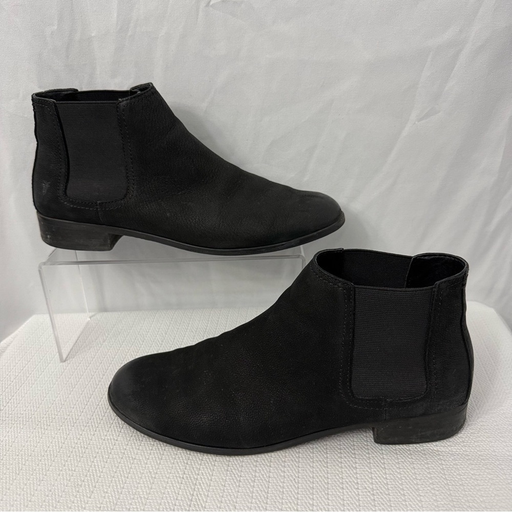 Frye Mallory Chelsea Black Leather Boots - Picture 7 of 9